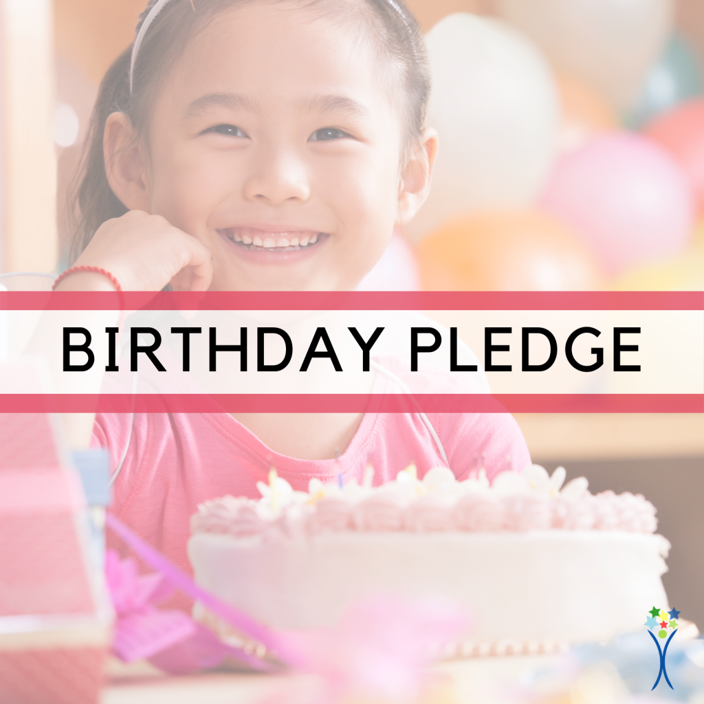 birthday pledge