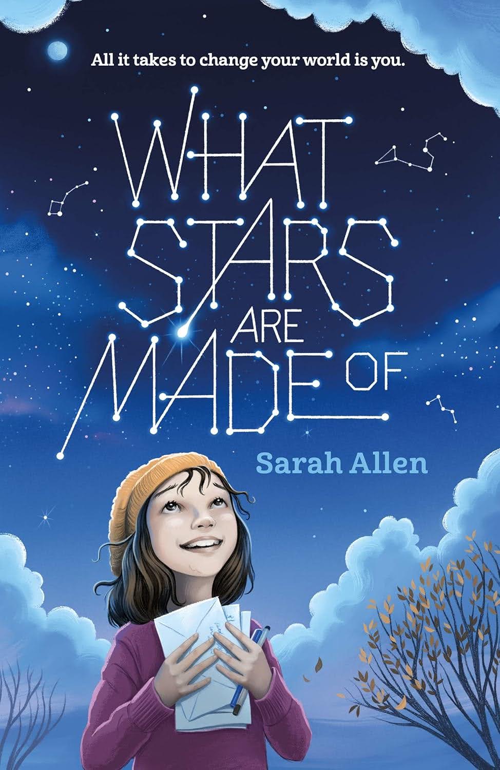 A Mighty Girl Best Book of 2020! From debut author Sarah Allen comes a pitch-perfect, heartwarming middle grade novel about growing up, finding yourself, and loving people with everything you’re made of. Twelve-year-old Libby Monroe is great at science, being optimistic, and talking to her famous, accomplished friends (okay, maybe that last one is only in her head). She’s not great at playing piano, sitting still, or figuring out how to say the right thing at the right time in real life. Libby was born with Turner Syndrome, and that makes some things hard. But she has lots of people who love her, and that makes her pretty lucky. When her big sister Nonny tells her she’s pregnant, Libby is thrilled?but worried. Nonny and her husband are in a financial black hole, and Libby knows that babies aren’t always born healthy. So she strikes a deal with the universe: She’ll enter a contest with a project about Cecilia Payne, the first person to discover what stars are made of. If she wins the grand prize and gives all that money to Nonny’s family, then the baby will be perfect. Does she have what it takes to care for the sister that has always cared for her? And what will it take for the universe to notice?